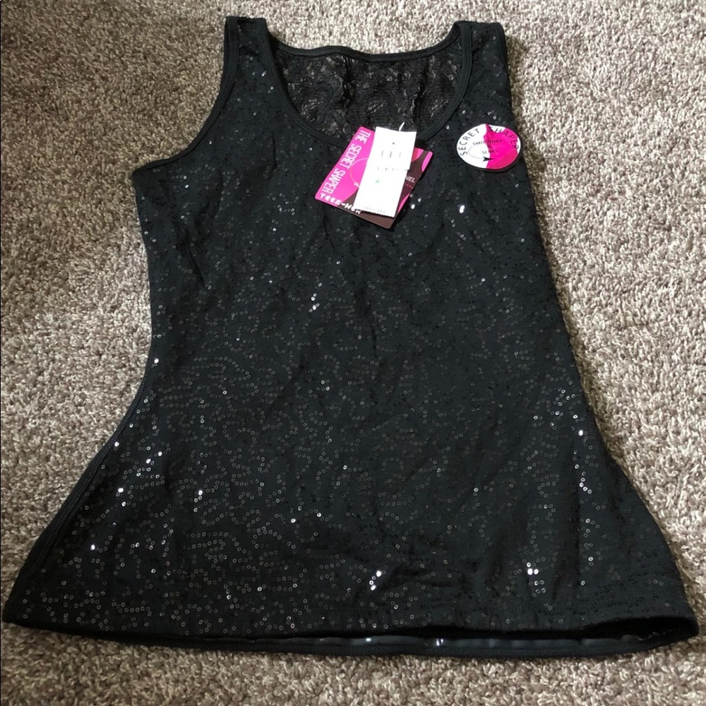 Black slimming shaper tank top brand new large
